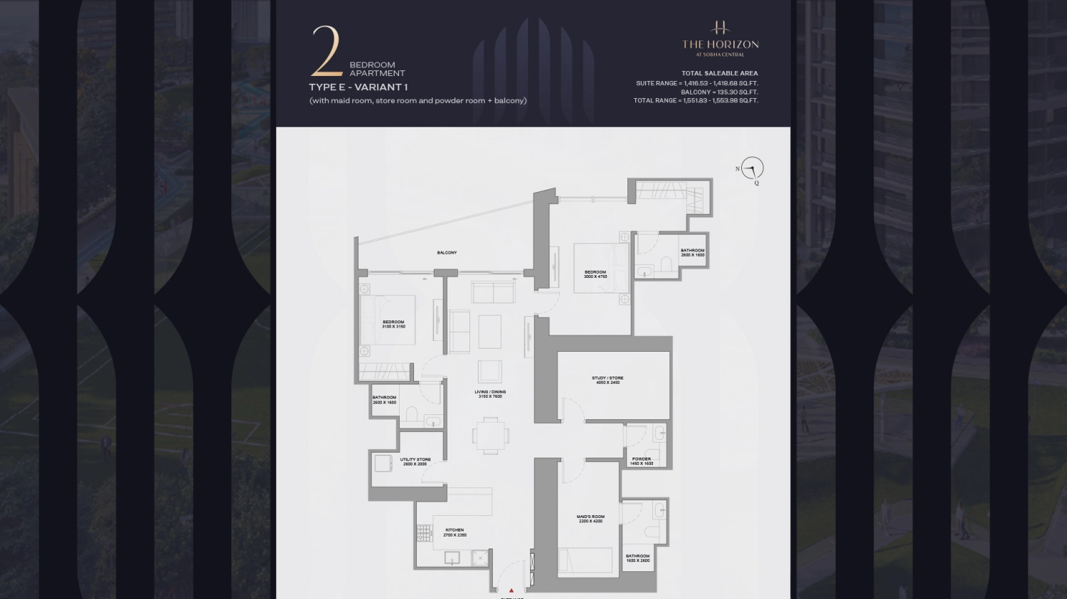 2 BR - Type A